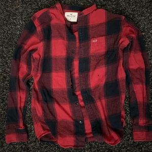 Hollister red flannel